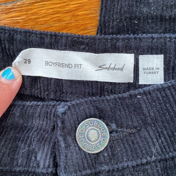 Subdued Corduroy Pants Black - Picture 2 of 3